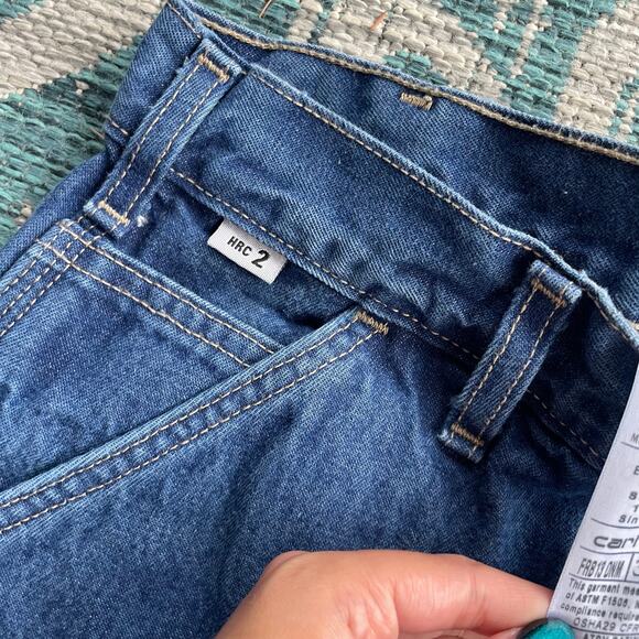 Levi's 505 Dark Wash Regular Fit Straight Leg Jeans Men's - Size 36 - Picture 5 of 12